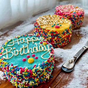 🎉🐾 Colorful FIESTA Sprinkle Doggie Cake Treat