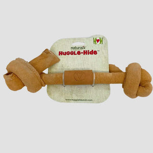 Huggle-Hide Natural Leather Knotted Toy
