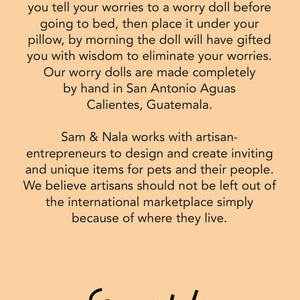 Worry Doll- Dog (Made by hand in Guatemala)- Fair Trade