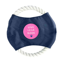 Live, Love, Bark - Dog Rope Disc Toy