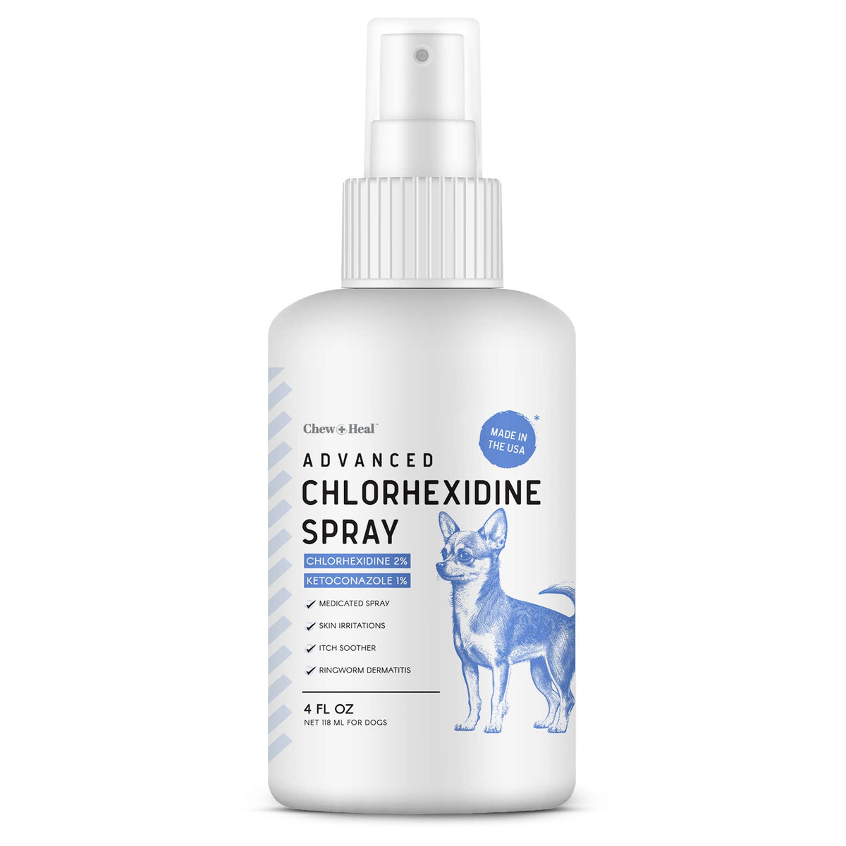 🐶🩹Chew + Heal Advanced Chlorhexidine Medicated Wound Care Spray for Dogs