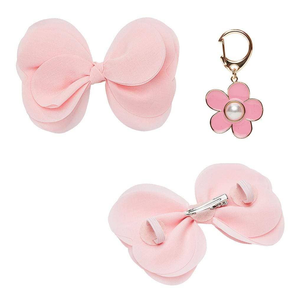🌸👑 Flower & Pendant Dog Collar Accessory Set