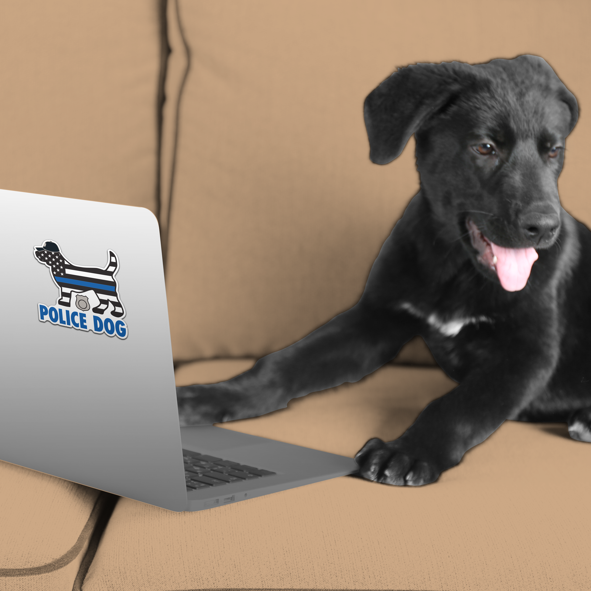 3" Sticker - Police Dog