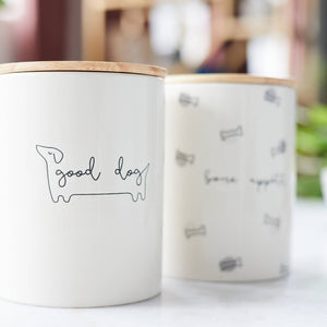 Good Dog Ceramic Treat Jar