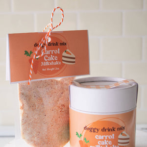 Carrot Cake Milkshake Doggy Drink Mix - Easter Dog Treats