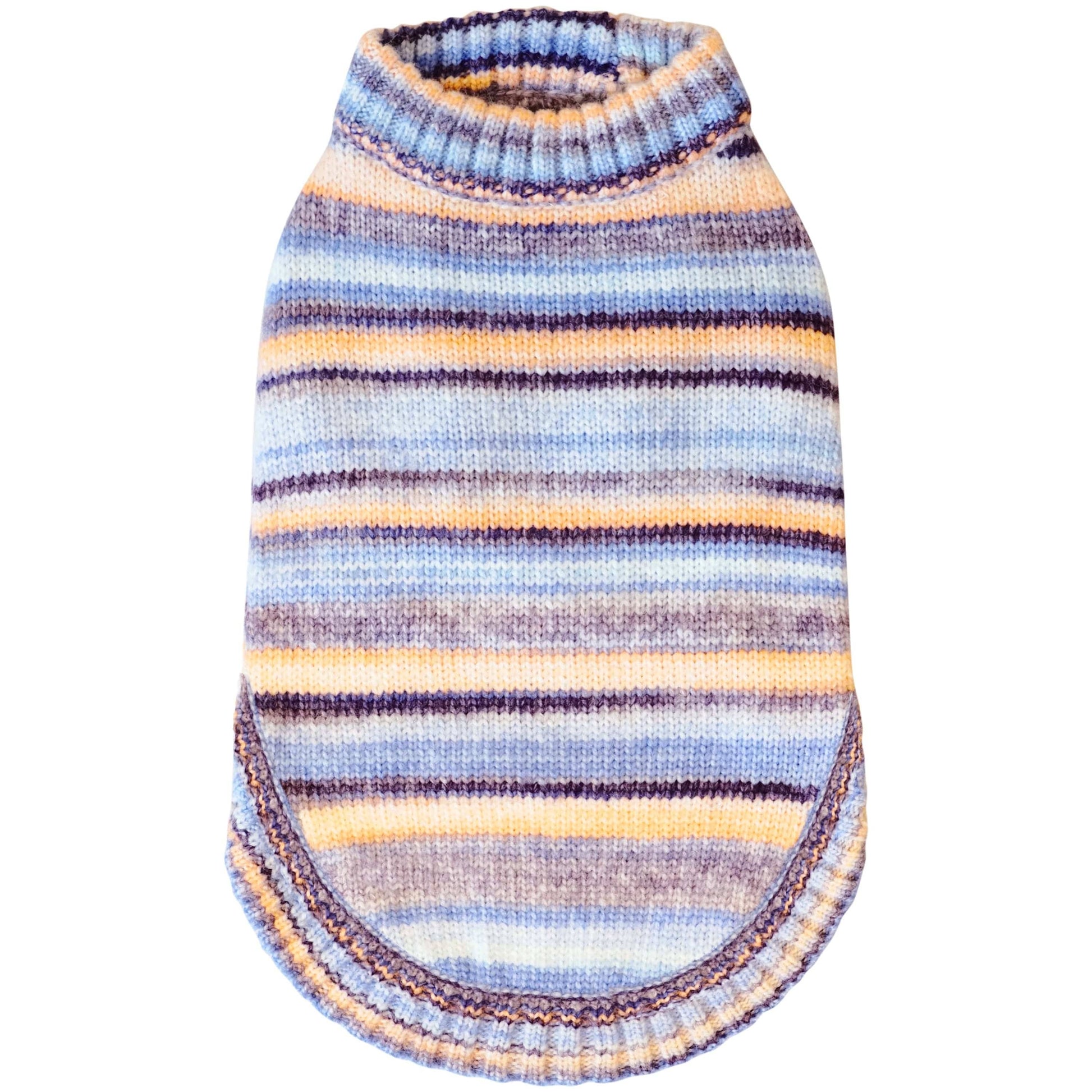 🌈🐾 Cozy Soft Gradient Yarn Crew Neck Sweater