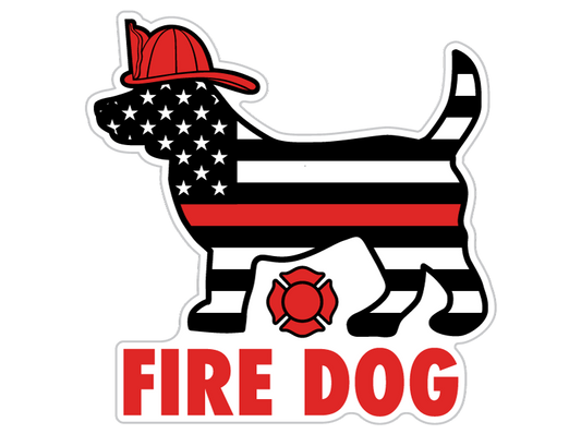 Fire Dog Sticker