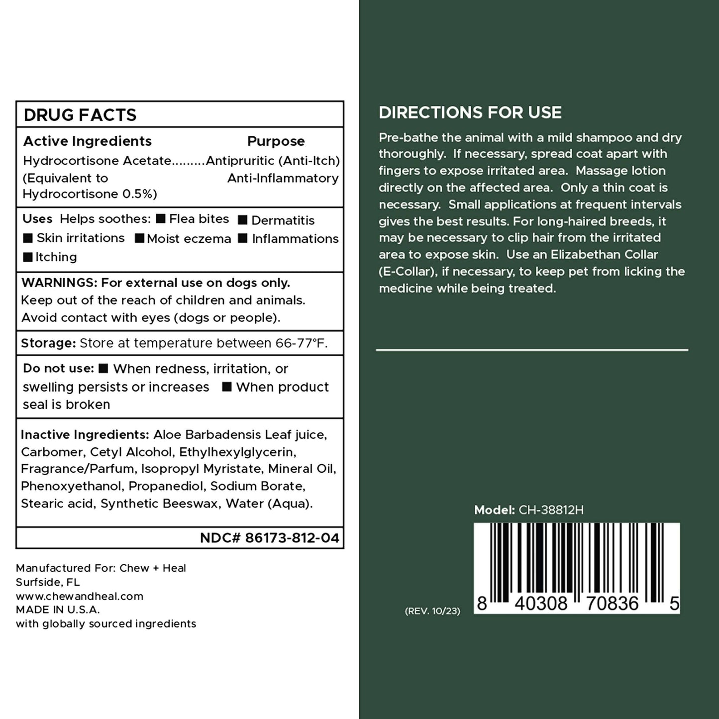 🧴🐾 Hydrocortisone Lotion for Dogs – Fast Itch Relief & Skin Soothing Care