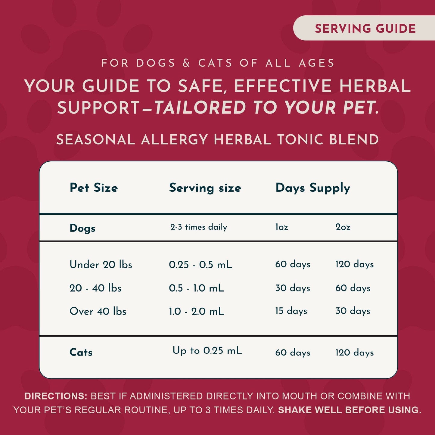 🌿🤧 Seasonal Allergy Herbal Tonic | Maintains Normal Histamine Levels