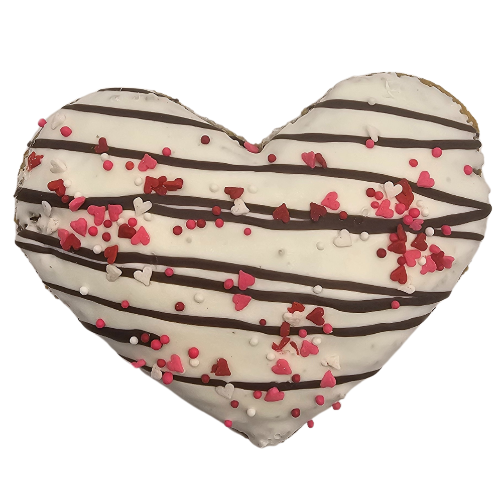 ❤️🍪 3" Jumbo Heart‑Shaped Gourmet Dog Cookie