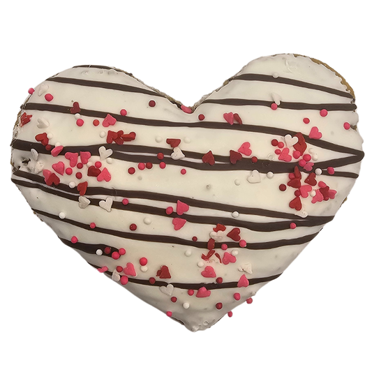 ❤️🍪 3" Jumbo Heart‑Shaped Gourmet Dog Cookie