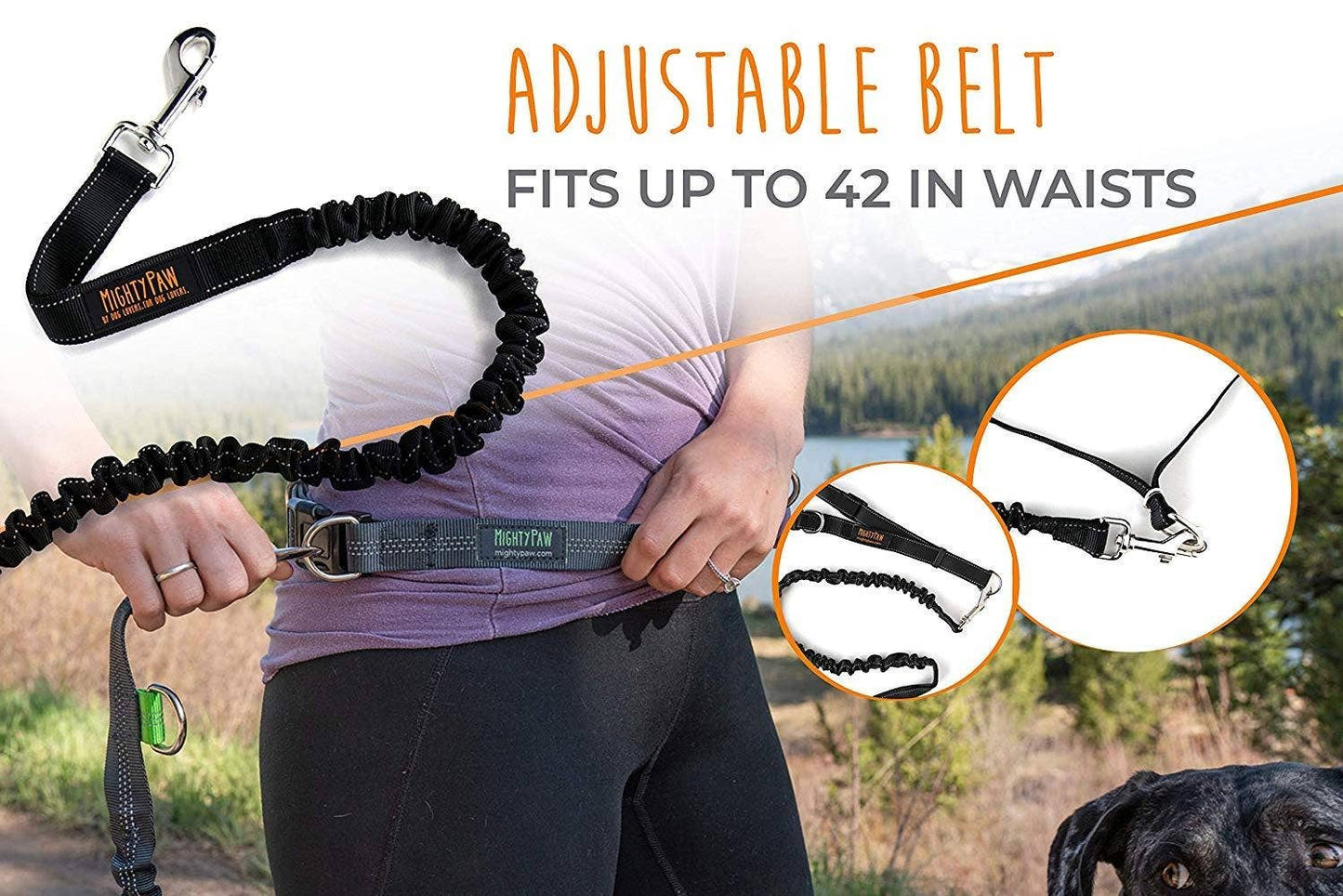 🏃♂️ Mighty Paw Bungee Hands-Free Dog Leash – Run, Walk & Explore Together 🐾
