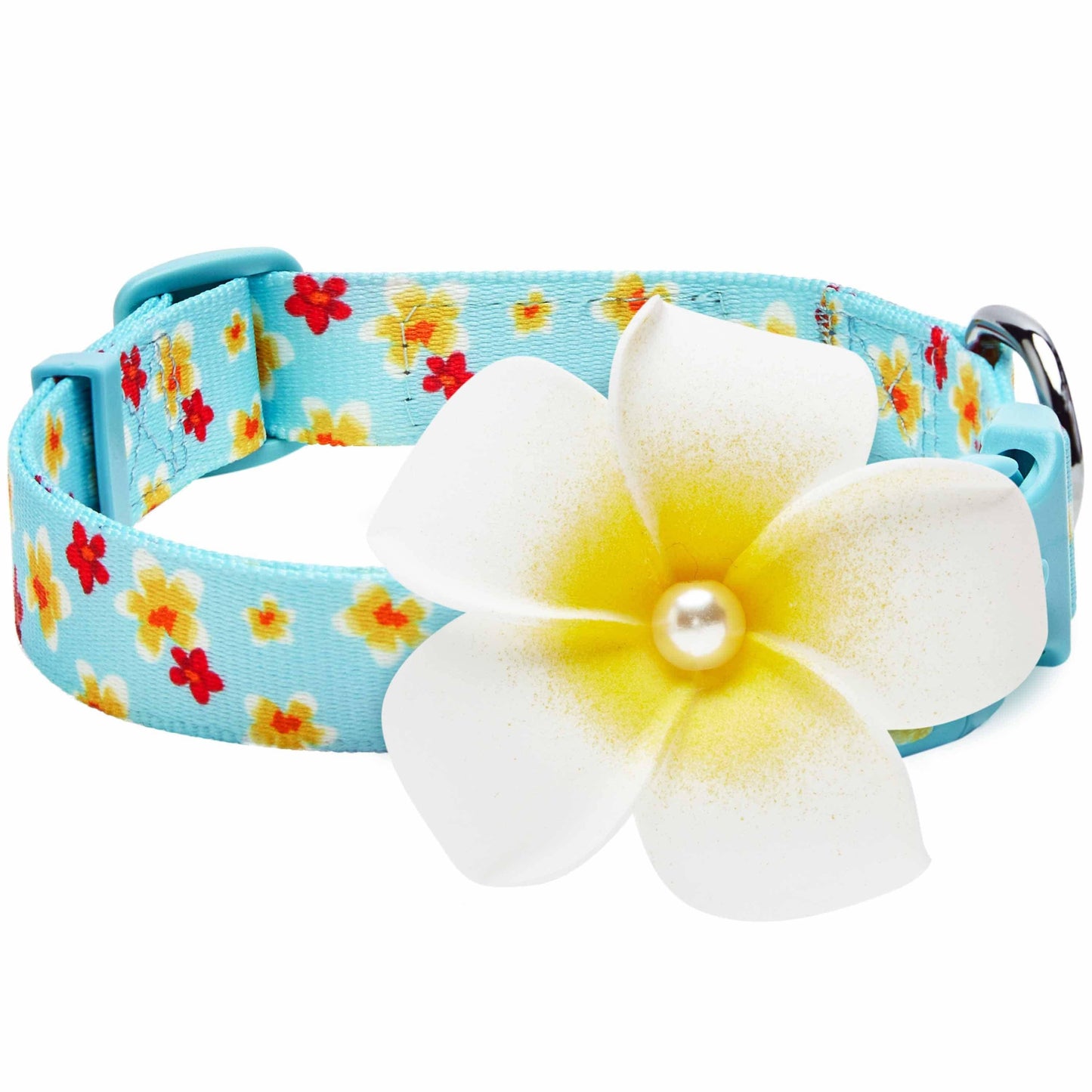 🌺 Tropical Flower Dog Collar – Bright, Durable & Stylish Everyday Wear 🐾