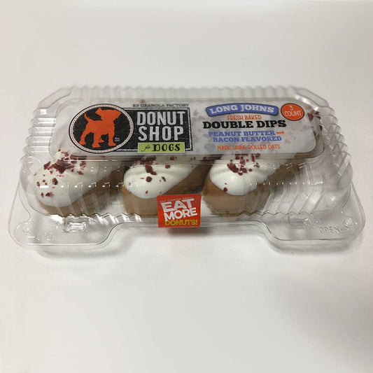 🥜🥓 Long Johns – Peanut Butter &amp; Bacon Recipe Dog Treats