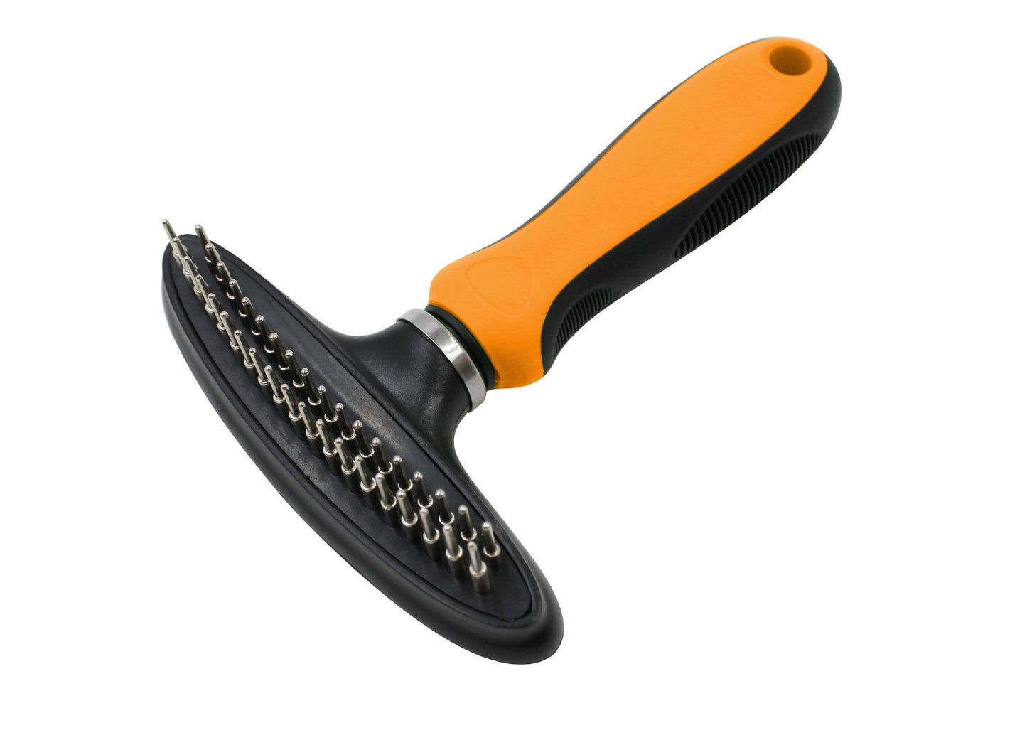 Pet Life ® Flex Series Dual-Row Grooming Rake Pet Comb