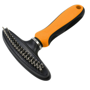 Pet Life ® Flex Series Dual-Row Grooming Rake Pet Comb