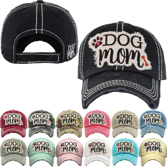 🐕💕🧢DOG MOM WASHED VINTAGE BALLCAP