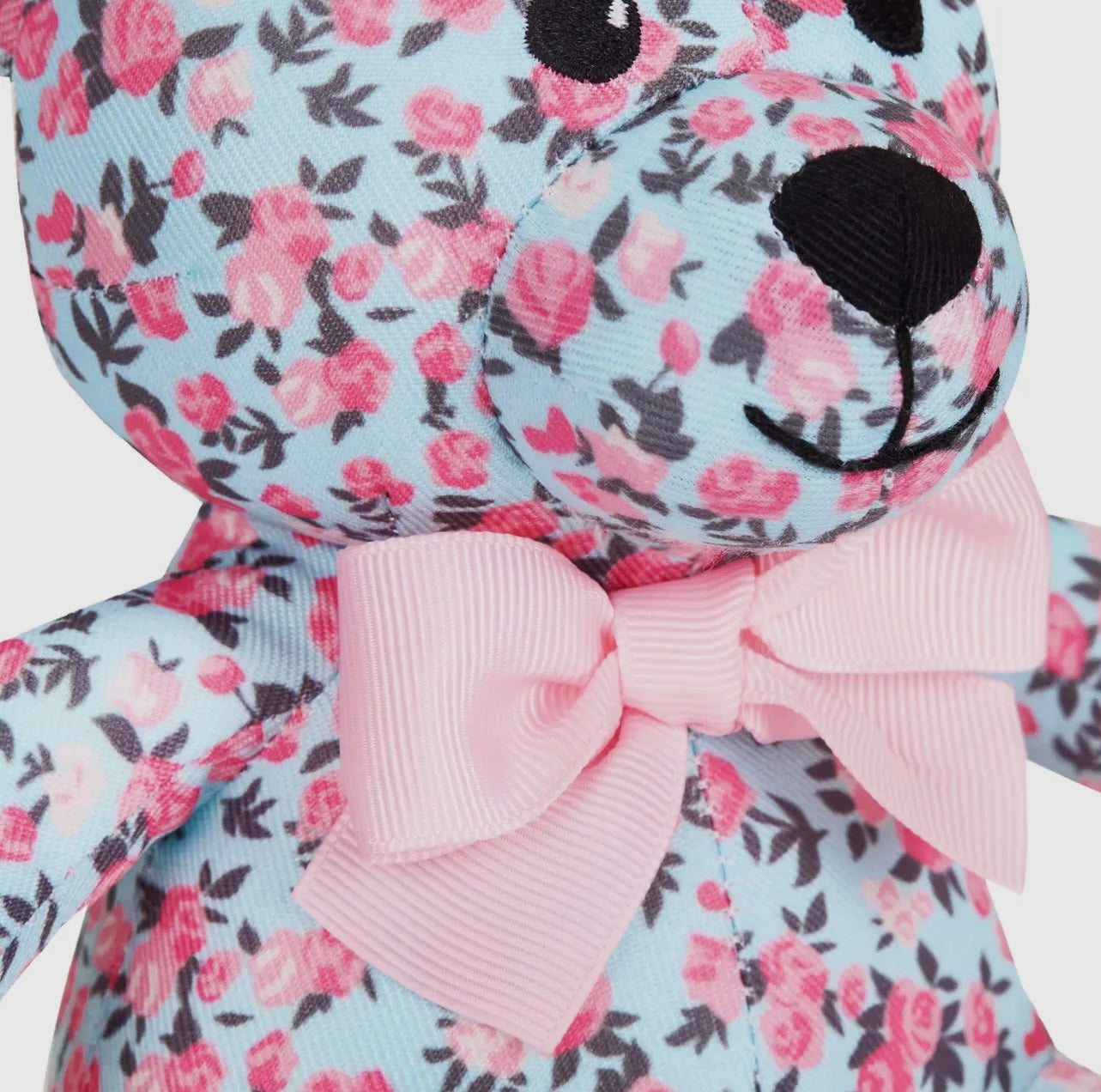 6" Made Well Floral Print Bear Dog Toy