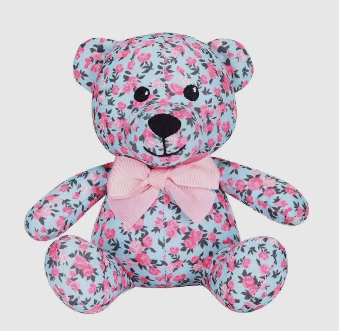 6" Made Well Floral Print Bear Dog Toy