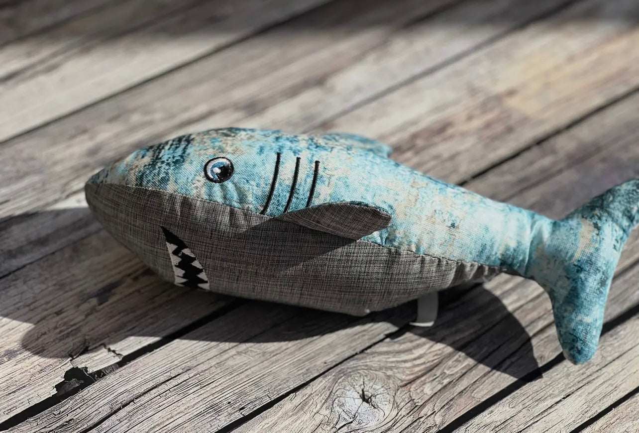 Eco Conscious Shark Dog Toy