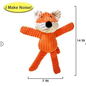 Victor The Fox - Corduroy Squeaker Plush Toy - 12