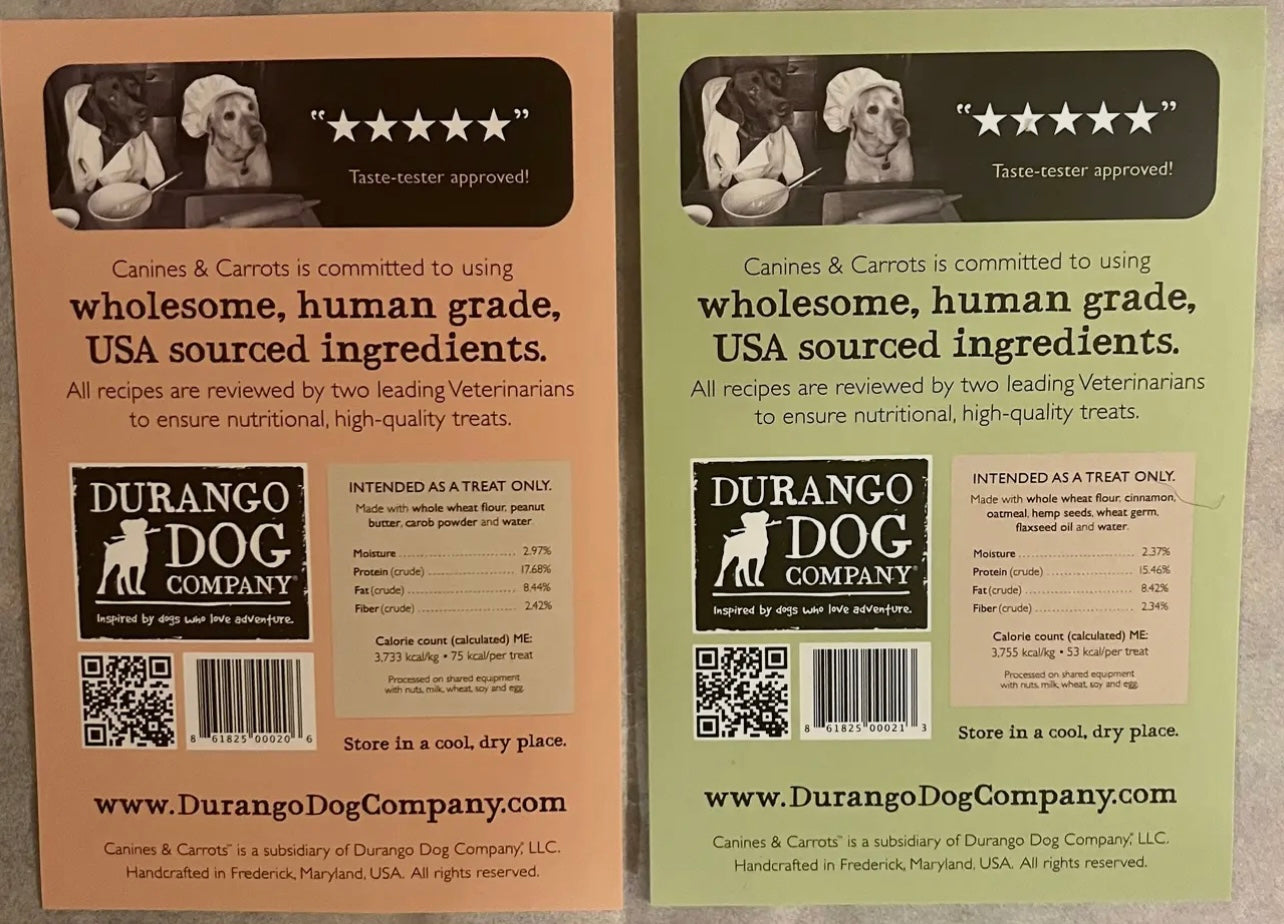 Canines & Carrots Mini Bites Vegan Dog Treats