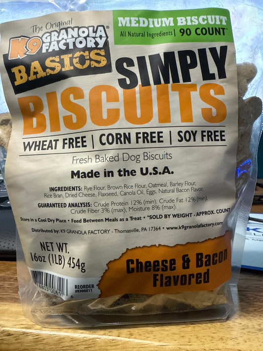 🧀🥓 Simply Biscuits – Cheese & Bacon Recipe Dog Treats