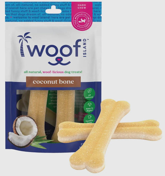 Coconut Dog Bone Premium Treats 2 ct