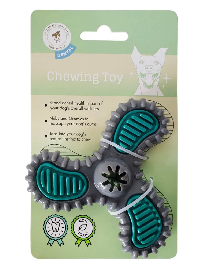 TPR Nylon Dental Spinner Dog Toy - Light & Medium Chewers