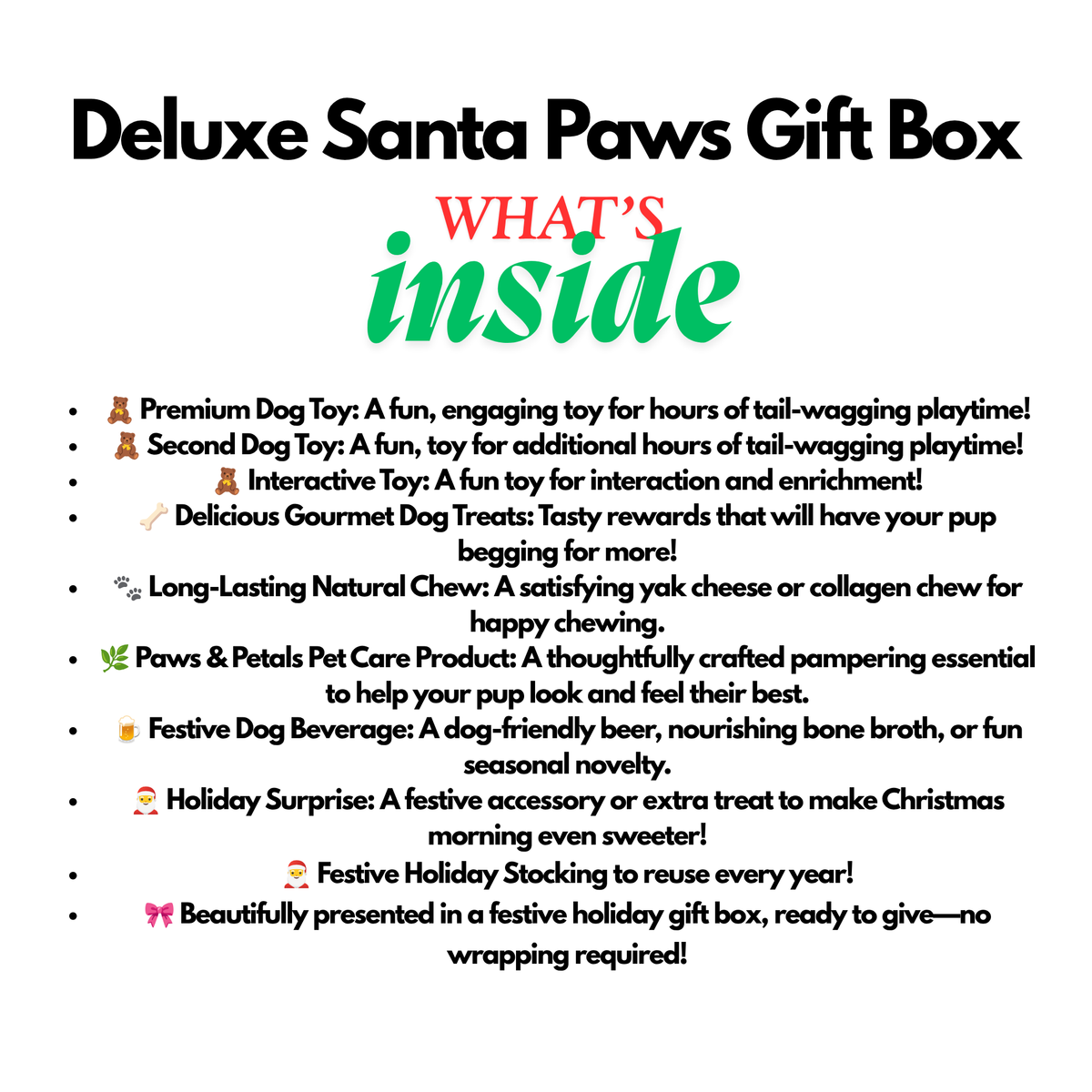 🎅🐾Santa Paws Deluxe Stocking