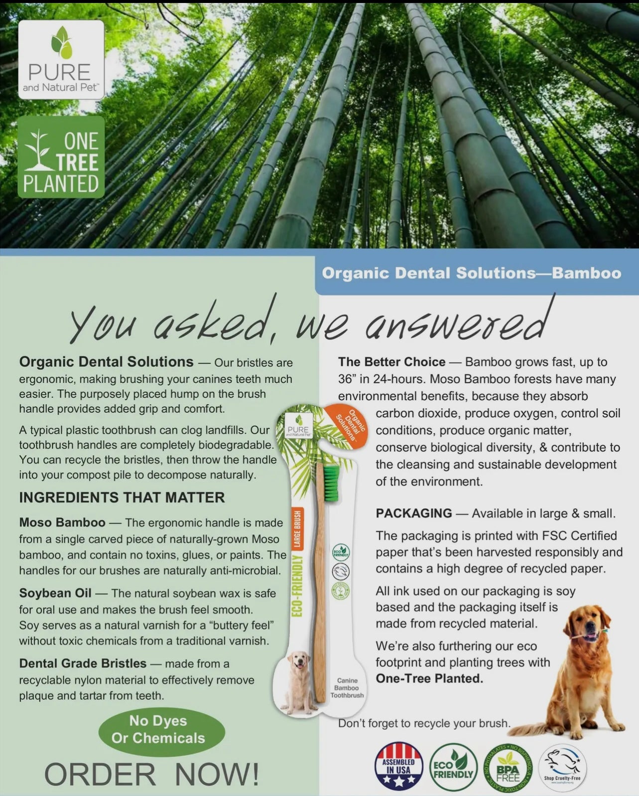 Bamboo Toothbrush - Organic Dental Solutions®