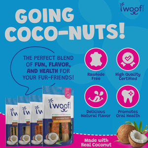 Coconut Dog Bone Premium Treats 2 ct