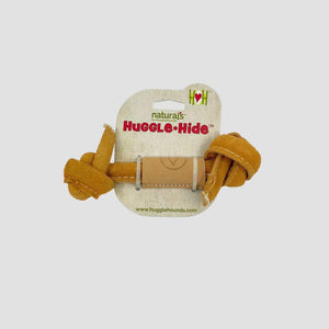 Huggle-Hide Natural Leather Knotted Toy