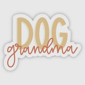 Dog Grandma Lettering Sticker