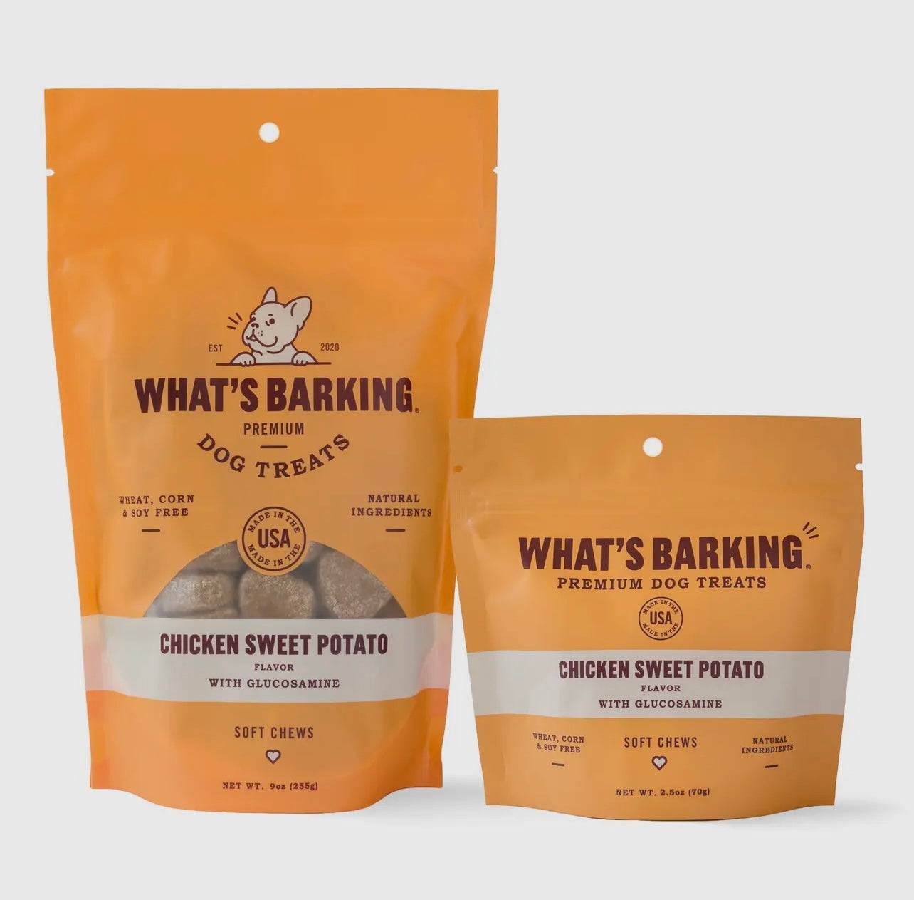 Chicken Sweet Potato Soft Chew Dog Treats W/Glucosamine, 2oz