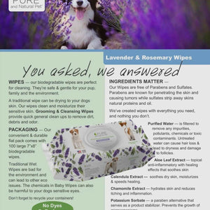 Grooming & Cleansing Wipes For Dogs