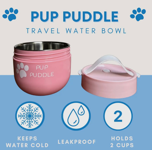 Pup Puddle - Keep Water & Food Cold/Warm - Leakproof