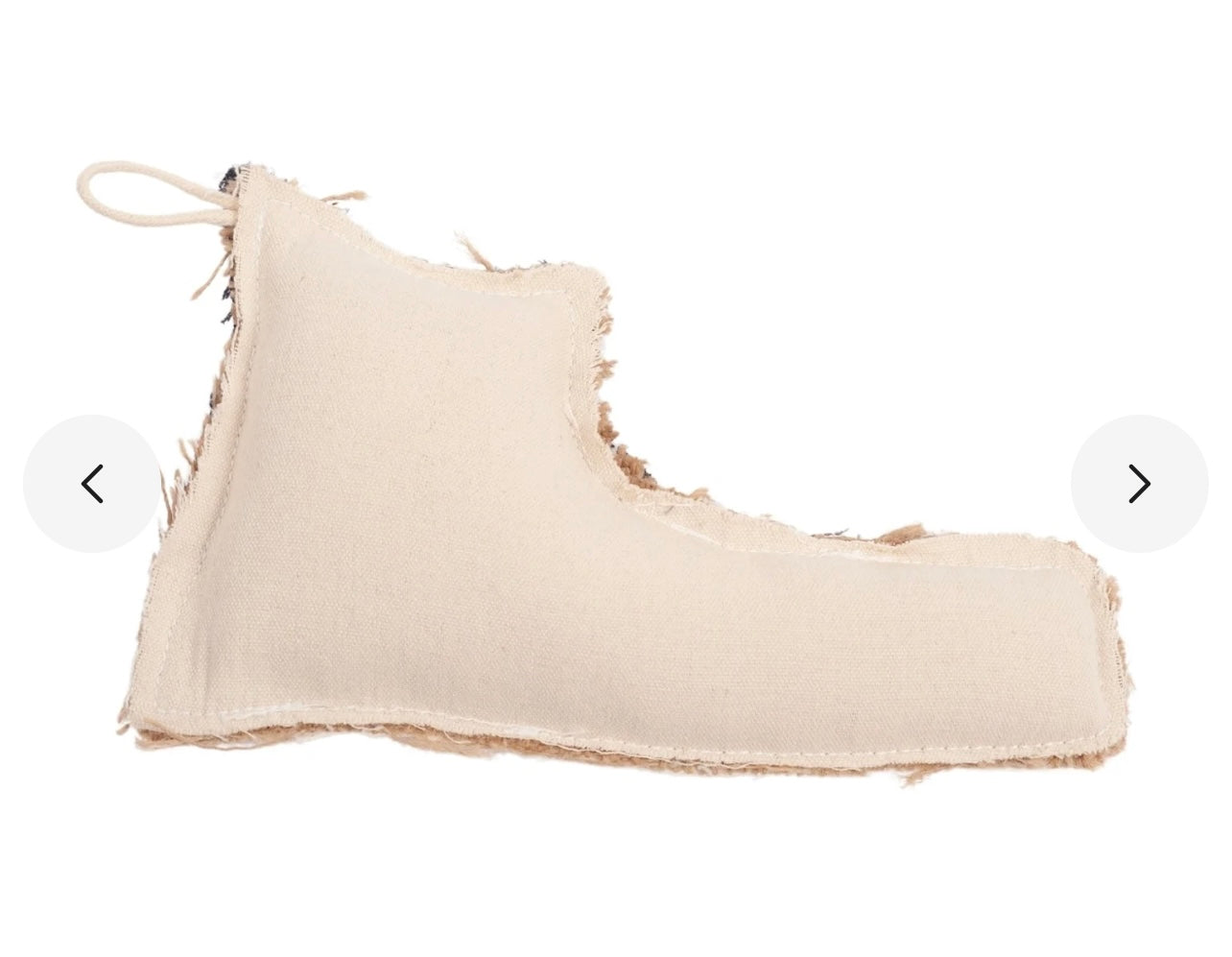 Eco-Friendly Shoe Canvas and Jute Dog Toy