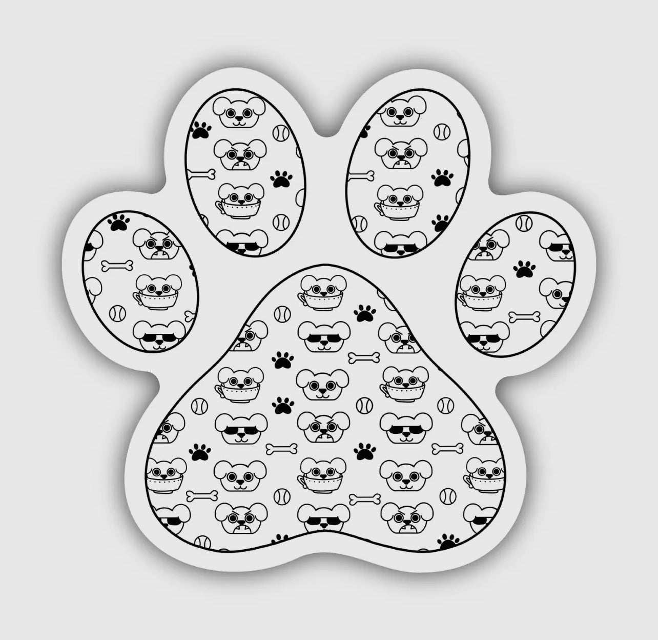 Dog Paw Print Sticker