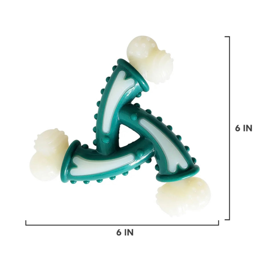 TPR Nylon Dental Pinwheel Dog Bone - Hard Chewers