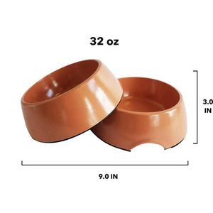 Eco Friendly Bamboo Bowl - Tawny Orange - 32 oz