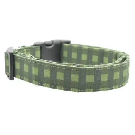 Green Plaid Collar