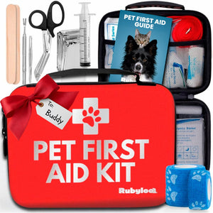 Pet First Aid Kit for Dogs & Cats with Vet-Approved Essentials