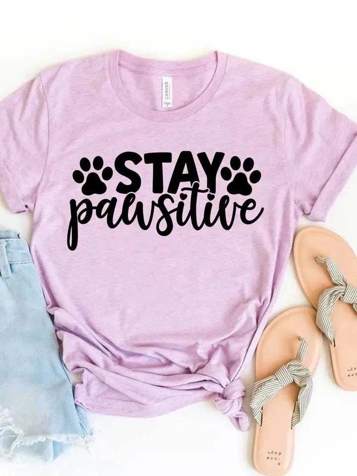 Stay Pawsitive T-Shirt