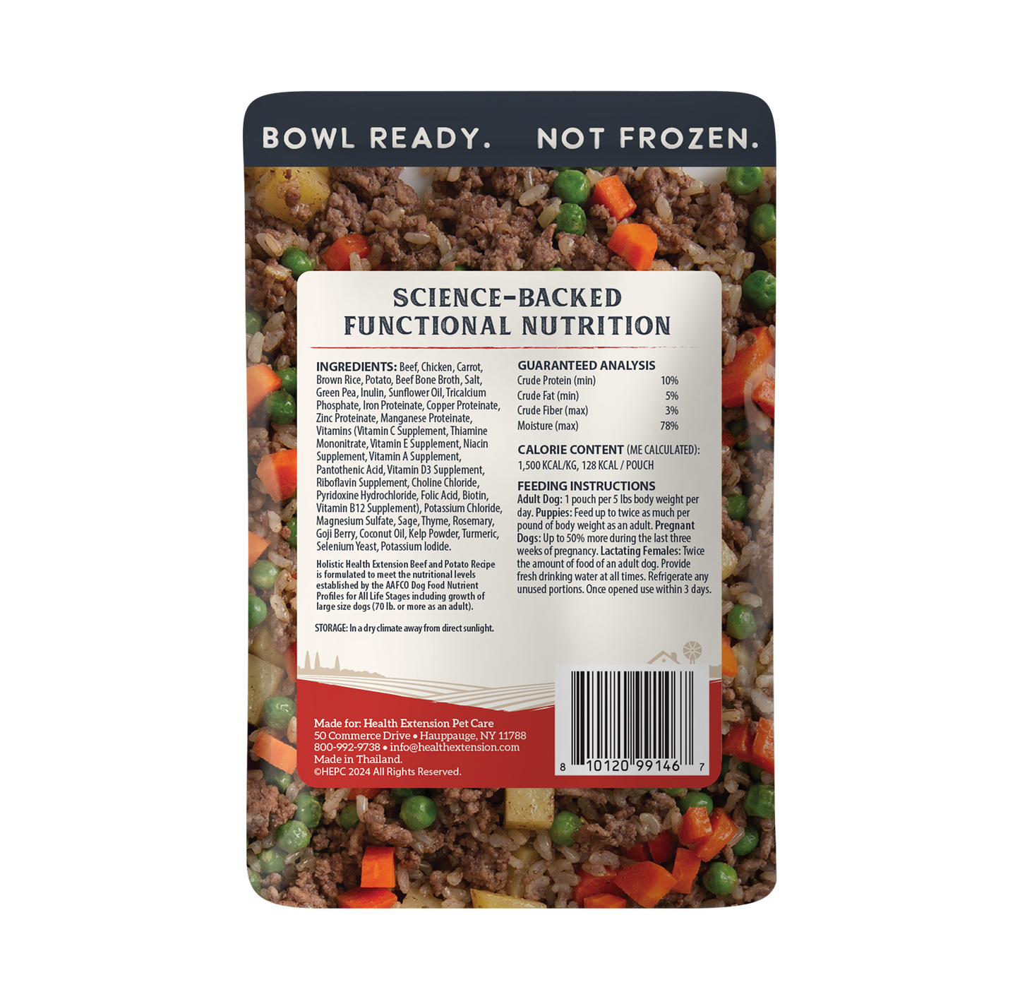 Gently Cooked Beef & Potato Pouches for Dogs