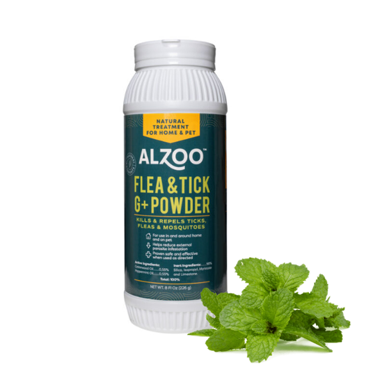 🌿🐾ALZOO Mineral-Based Flea and Tick Environment Powder