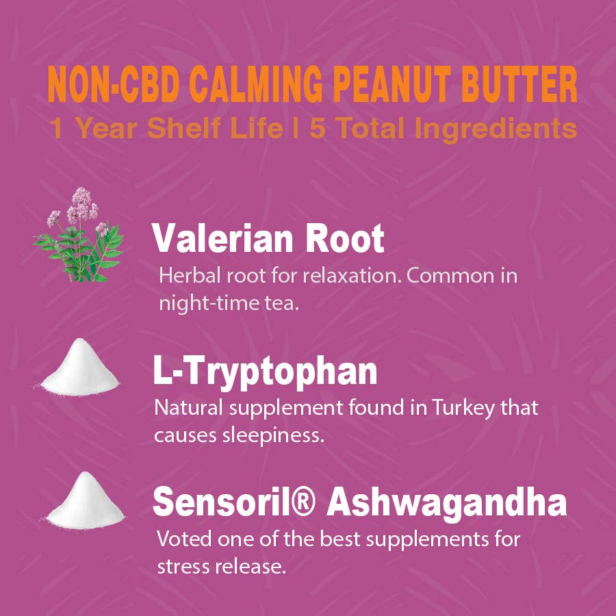 Calming Dog Peanut Butter (No CBD)