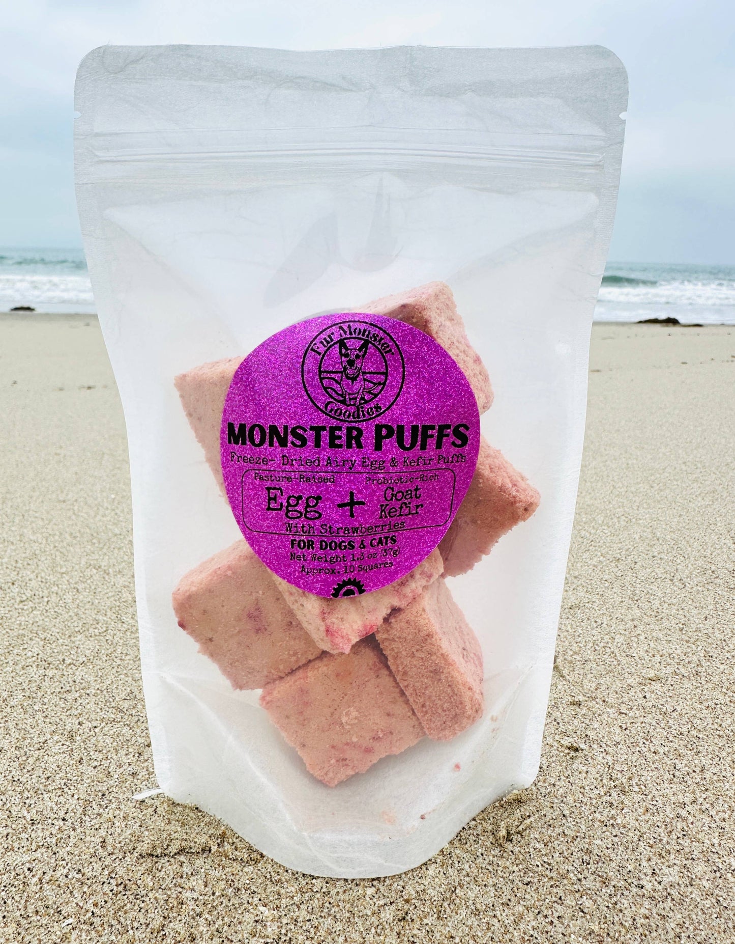 Freeze-Dried Organic Egg & Goat Kefir: Organic Strawberry