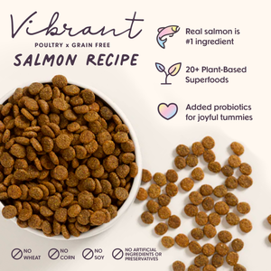 Vibrant Salmon Superfood Dog Food (Poultry-Free) 4lb