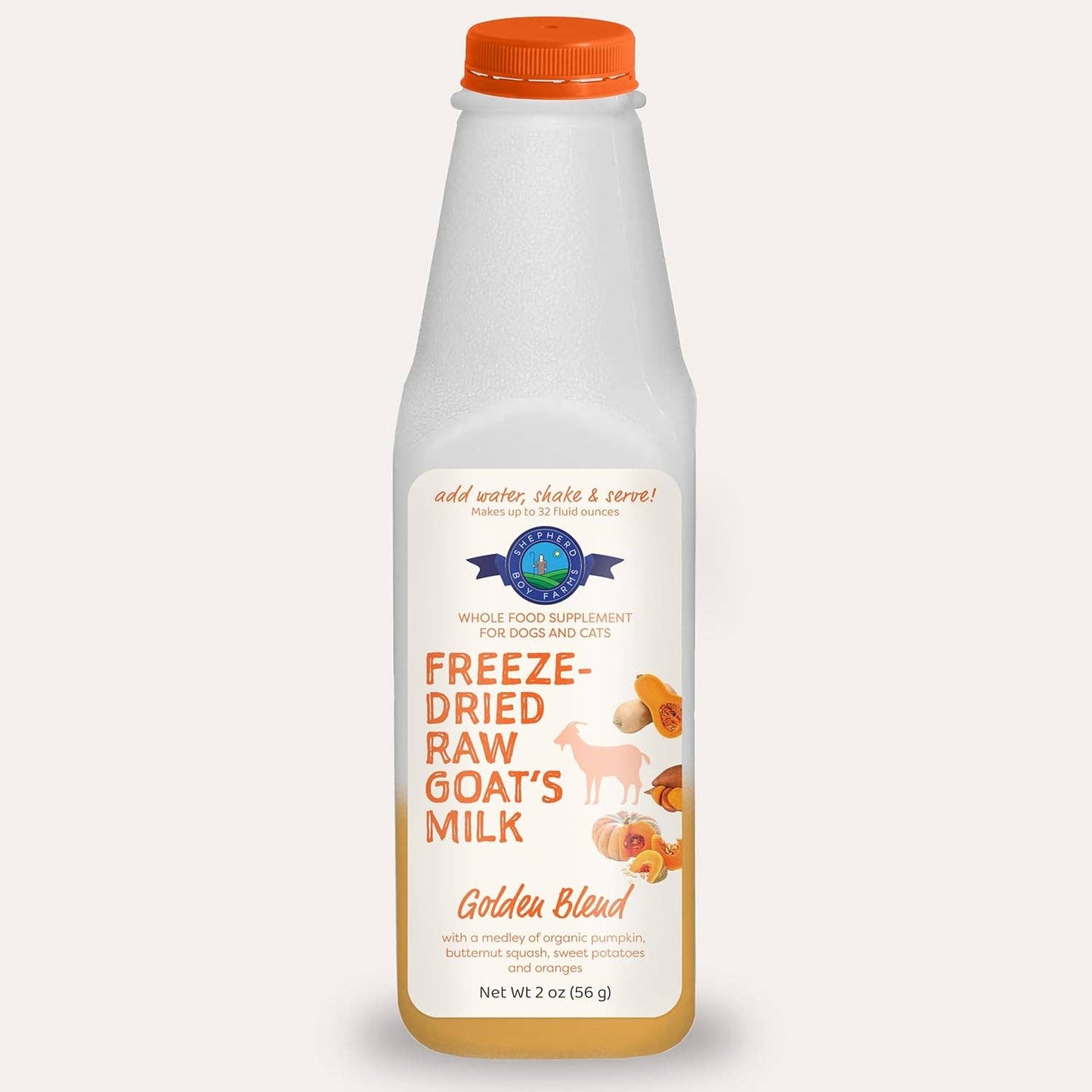 $12.99 Golden Blend Freeze-Dried Raw Goat Milk